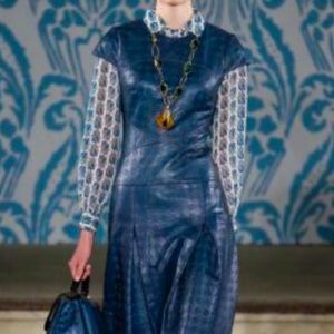 Tory Burch Kerry Scarab Print Silk Blouse. Sz4 EUC